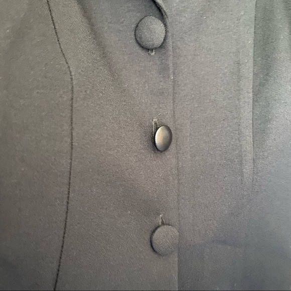 Knapp Studio Black Single Breasted 3-Button Blazer Business Professional Size 7 - Picture 6 of 12
